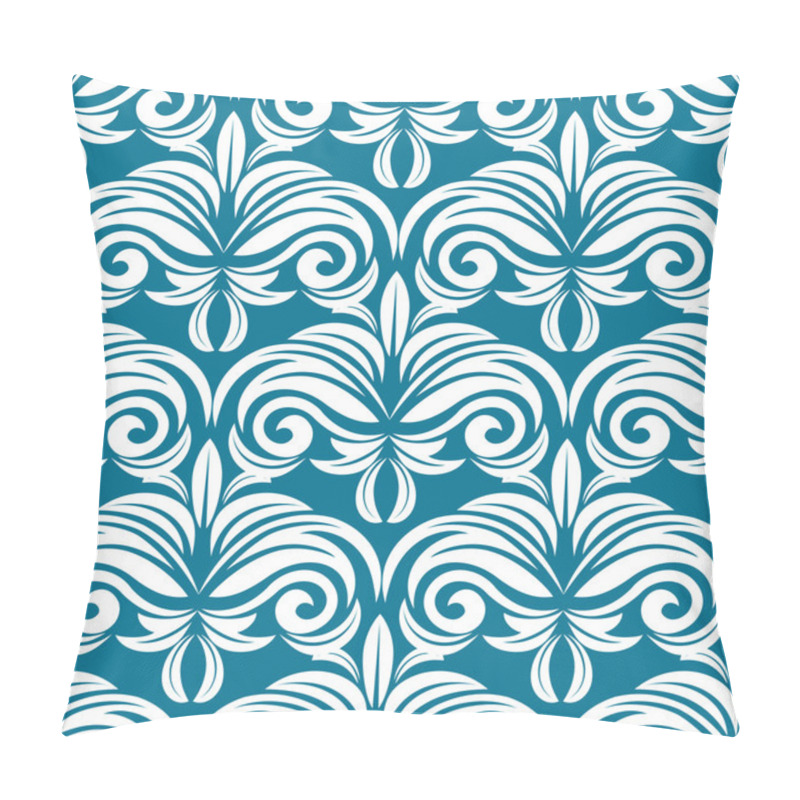 Personality  Blue And White Seamless Pattern Pillow Covers