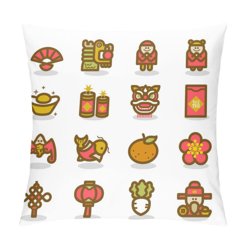 Personality  Chinese New Year Characters Pillow Covers