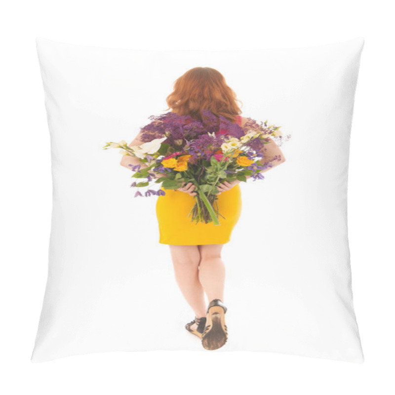 Personality  Woman With Flowers Pillow Covers