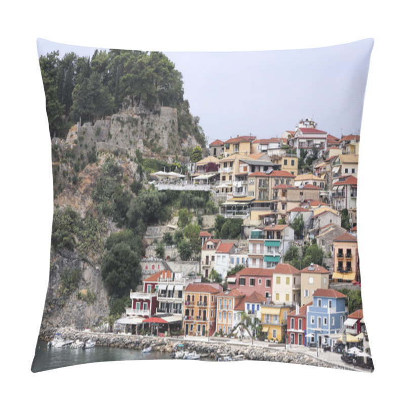 Personality  Parga City, Greece Pillow Covers