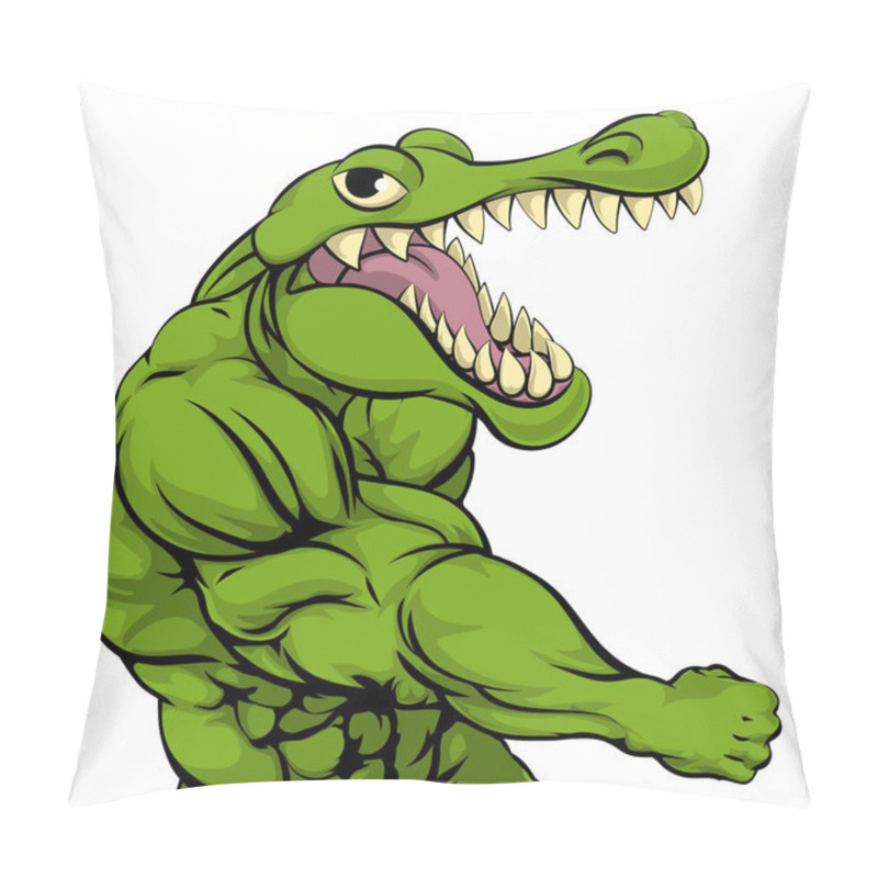 Personality  Alligator Or Crocodile Mascot Punching Pillow Covers