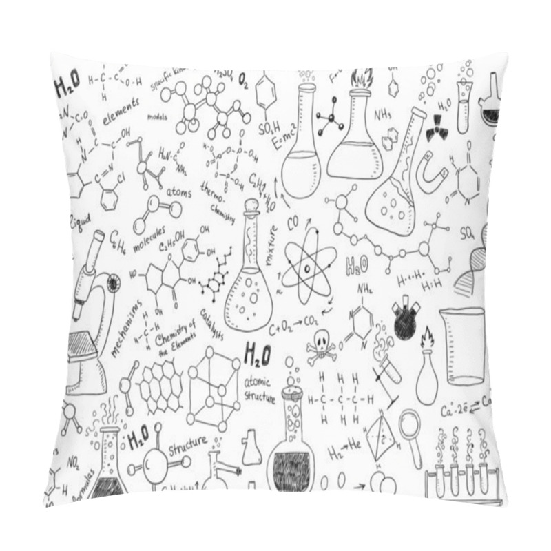 Personality  Hand Drawn Chemistry Pillow Covers