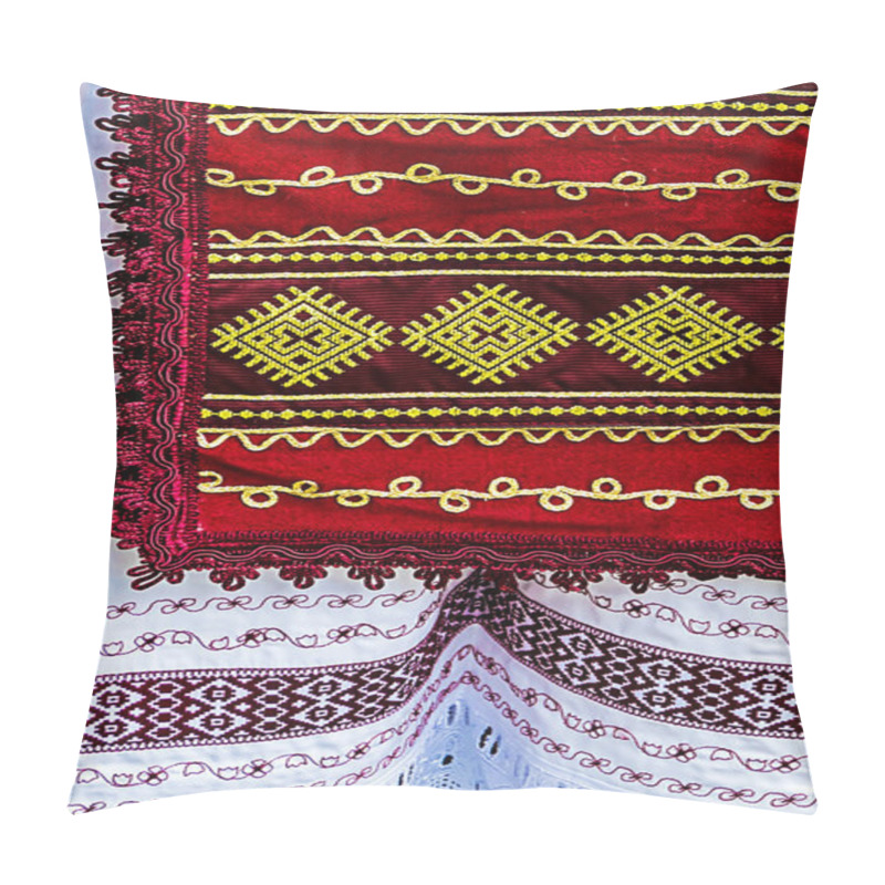 Personality  Material With Romanian Traditional Embroidery-2 Pillow Covers