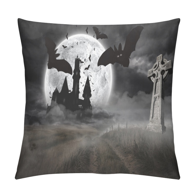 Personality  Bats Flying From Draculas Castle Pillow Covers