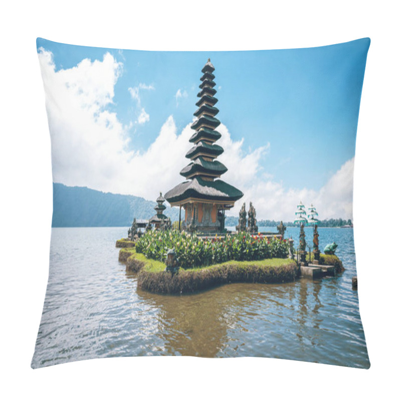 Personality  Pura Ulun Danu Bratan Temple In Bali Pillow Covers