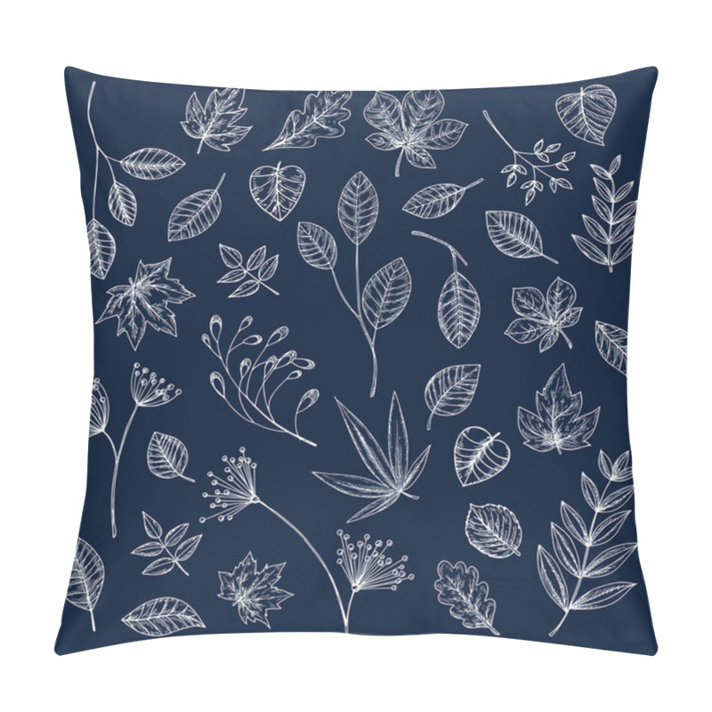 Personality  Branches Of Trees And Herbs With Leaves Pillow Covers