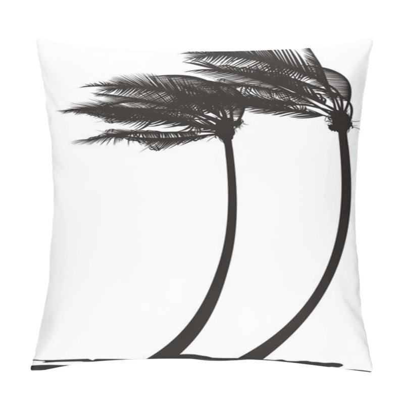 Personality  Palm Trees In The Wind Pillow Covers