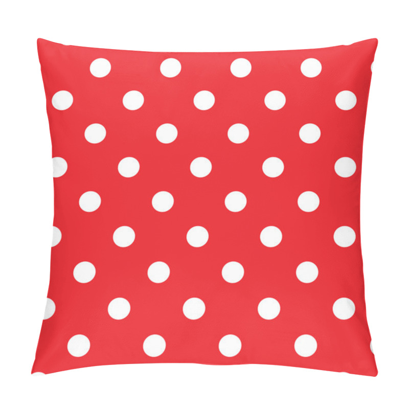 Personality  Red Polka Dot Seamless Pattern Design Pillow Covers