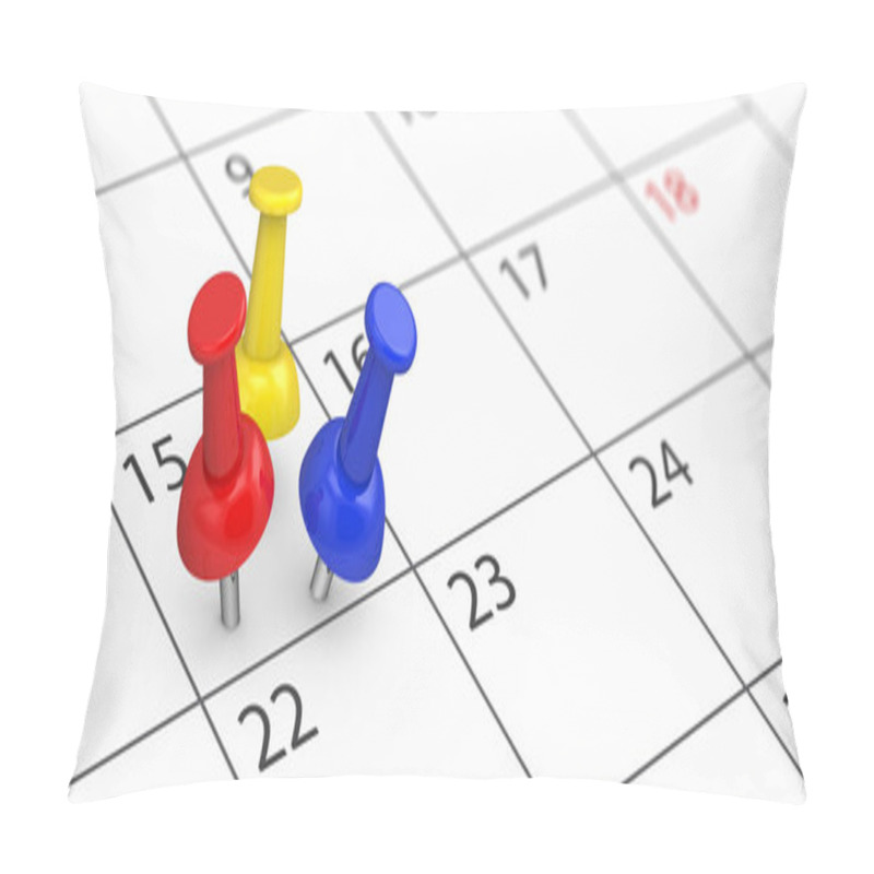 Personality  Busy Day Business Scheduling Calendar Page Concept Pillow Covers