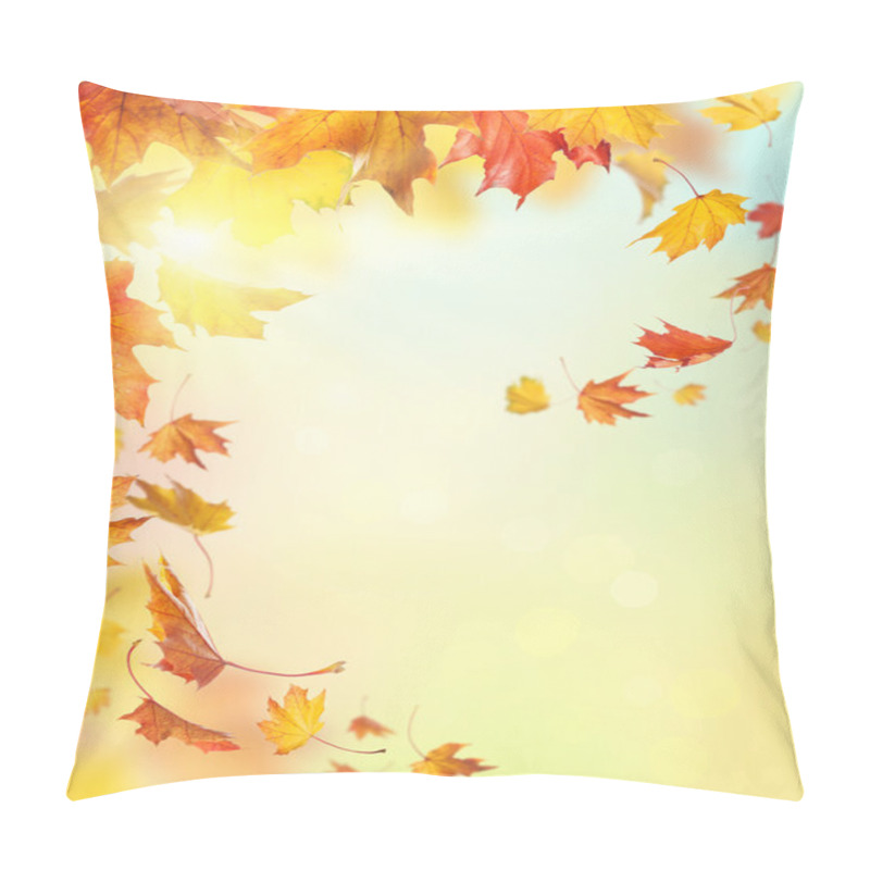 Personality  Autumn Falling Leaves Pillow Covers