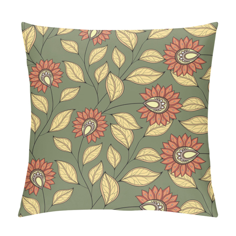 Personality  Seamless Floral Pattern Pillow Covers