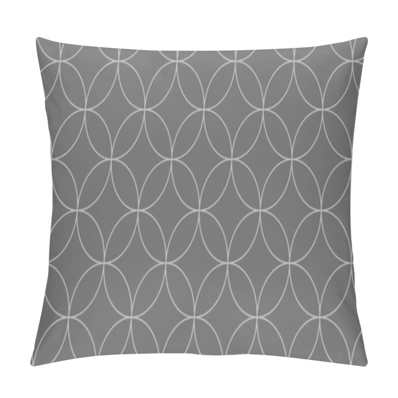 Personality  Abstract Grey Circles Pattern, Vector Illustration Pillow Covers