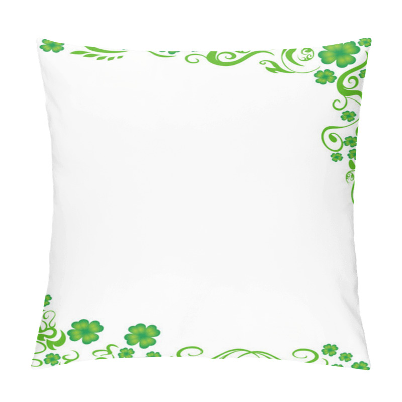 Personality  Four-leaved Clover Frame Background Pillow Covers