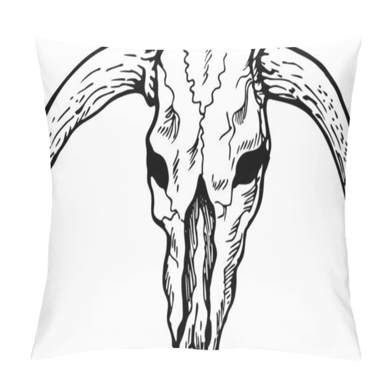 Personality  Texas Longhorn Bull Skull Pillow Covers