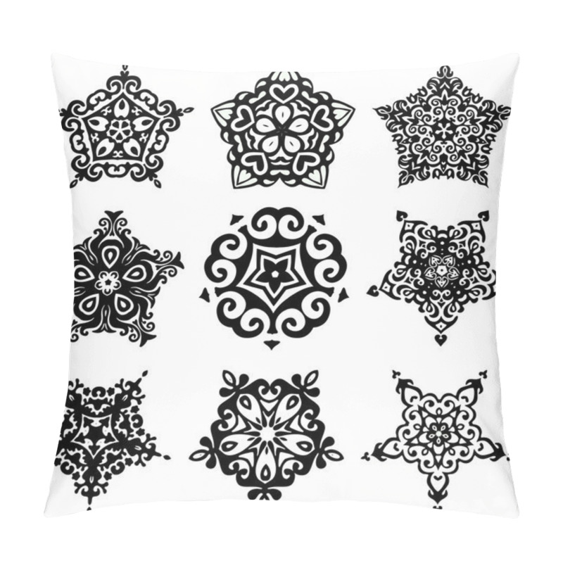 Personality  Set Of Vector Graphic Abstract Ornamental Designs  Pillow Covers