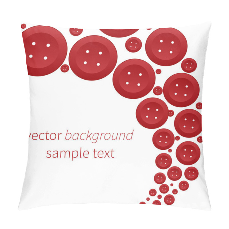 Personality  Vector Background With Red Buttons Pillow Covers