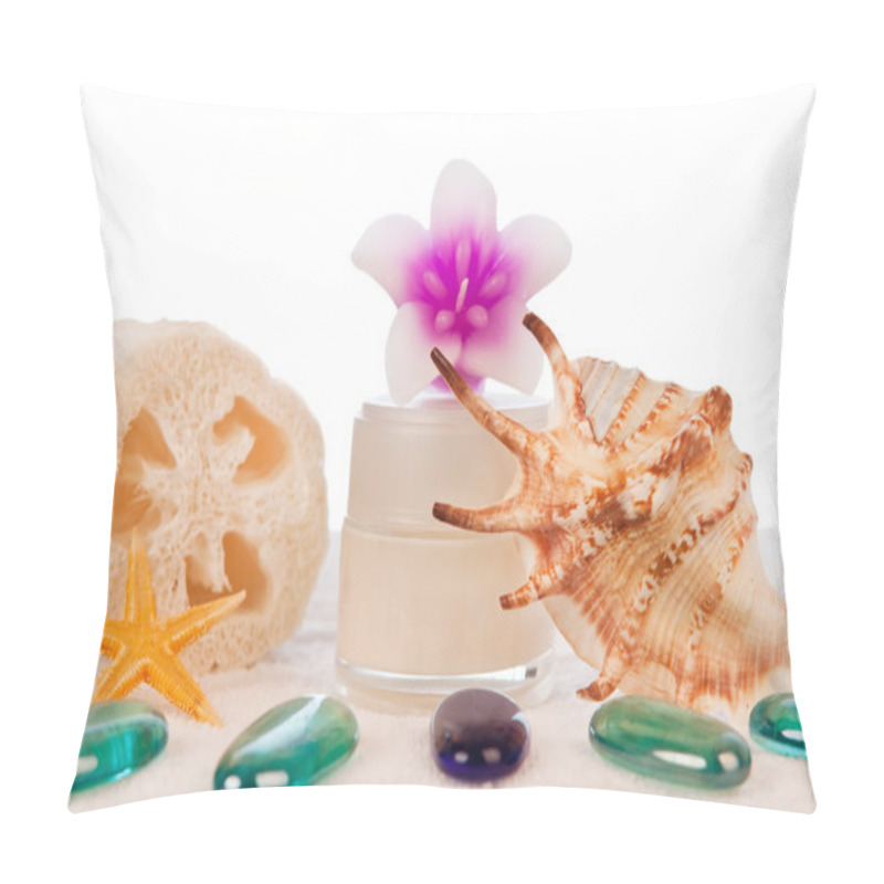 Personality  Cream With Stones Flowers And Sponge Pillow Covers