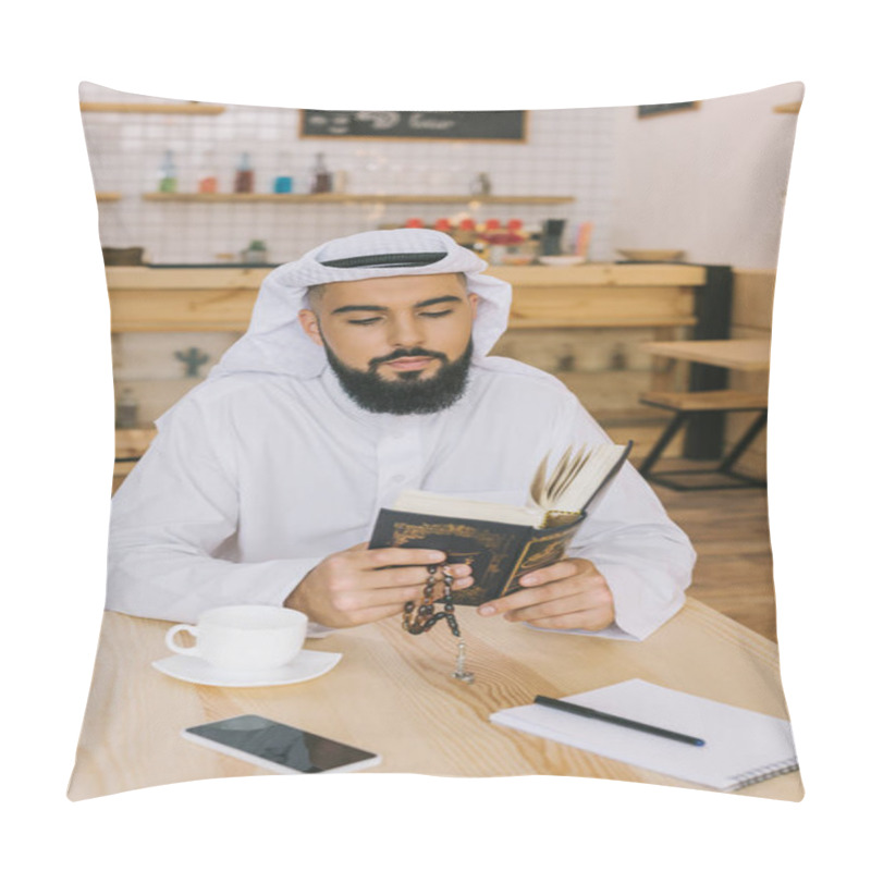 Personality  Muslim Man Reading Quran Pillow Covers