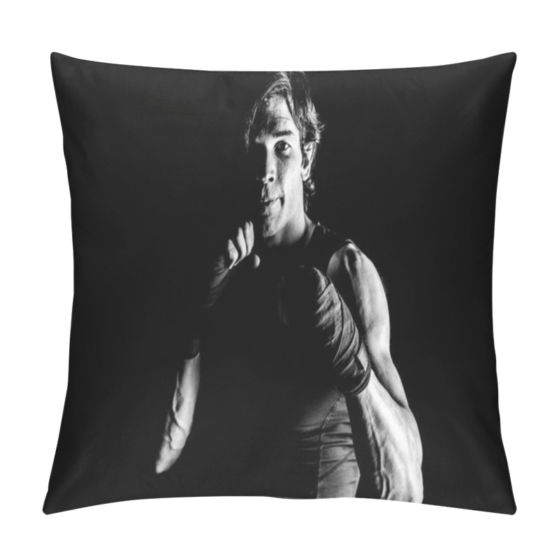 Personality  Muscular Kickbox Fighter Pillow Covers