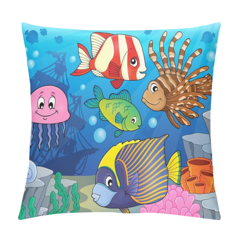 Personality  Coral Reef Fish Theme Image 2 Pillow Covers