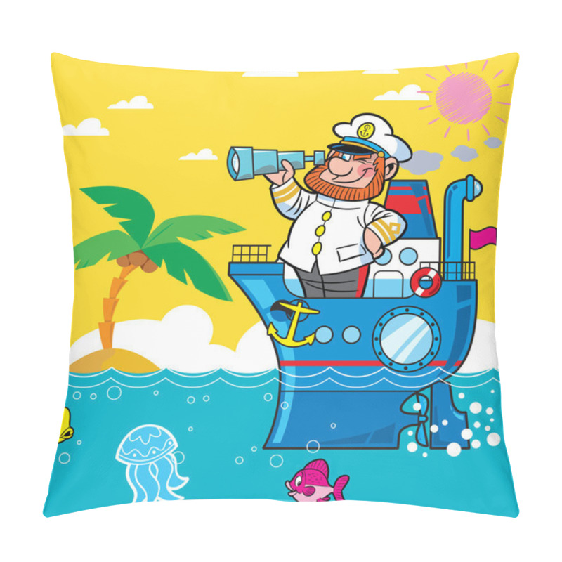 Personality  Cartoon Captain Pillow Covers