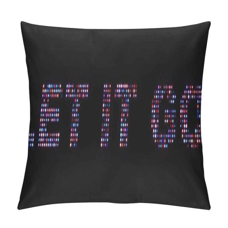 Personality  Let It Go Led Text Pillow Covers