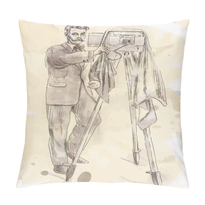 Personality  Photographer Pillow Covers