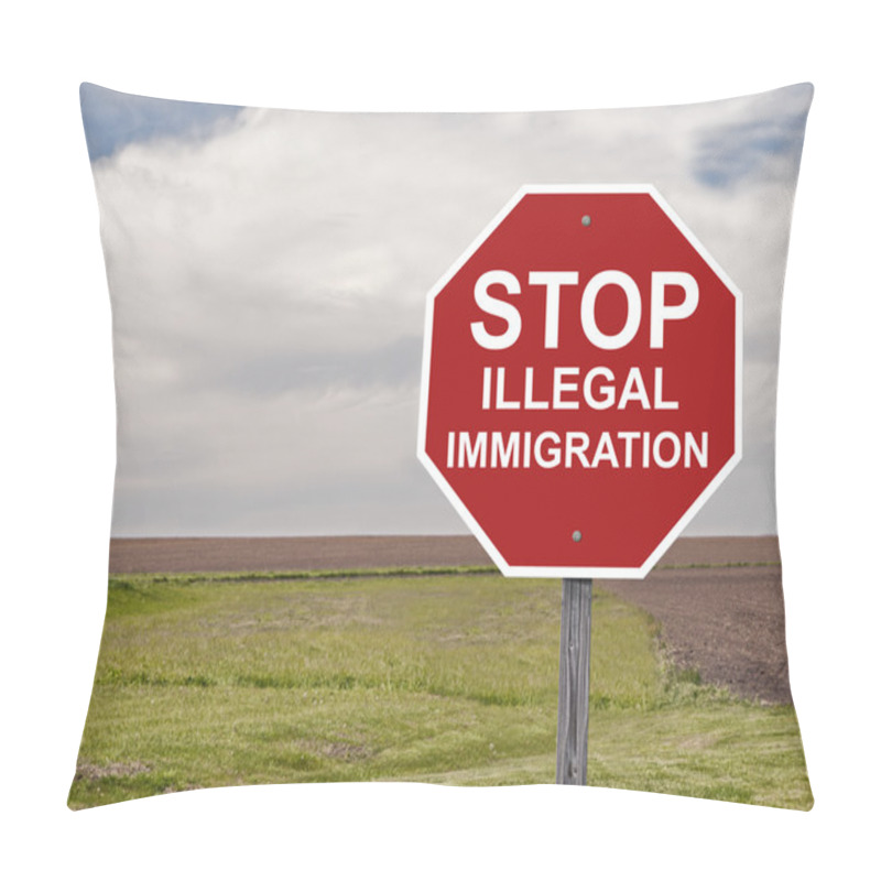 Personality  Stop Illegal Immigration Pillow Covers