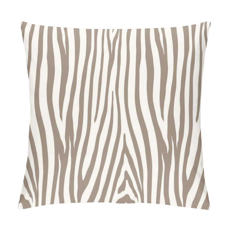 Personality  Zebra Monochrome Seamless Pattern. Vector Animal Skin Print. Fashion Stylish Organic Texture. EPS 10 Pillow Covers