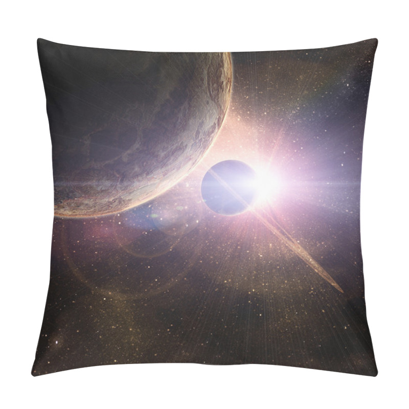 Personality  Planet With Rings Pillow Covers