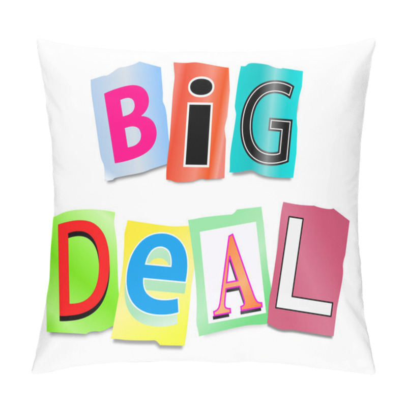 Personality  Big Deal Concept. Pillow Covers