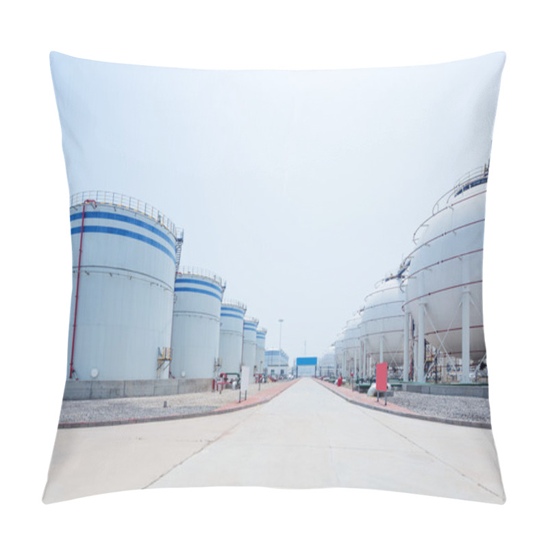 Personality  Landscape Of Oil Depot  Pillow Covers