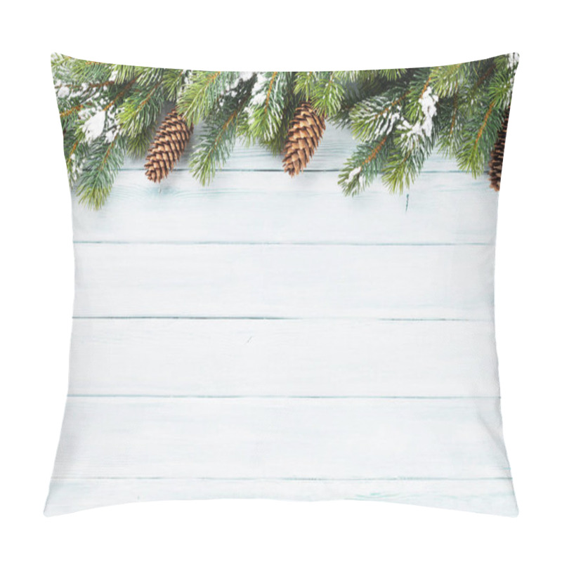 Personality  Christmas Wooden Background Pillow Covers