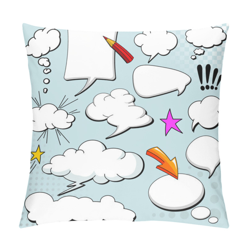 Personality  Comics Style Speech Bubbles Pillow Covers