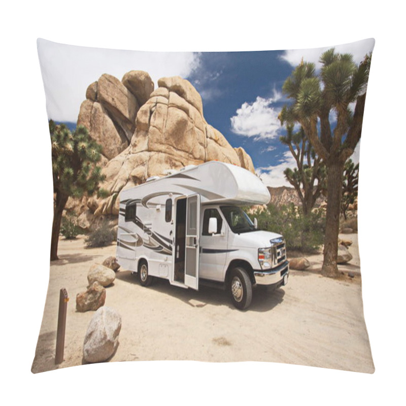 Personality  Hidden Valley Campground In Joshua Tree National Park In California In The USA Pillow Covers