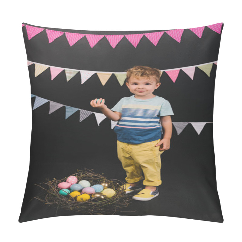 Personality  Kid And Easter Eggs Pillow Covers