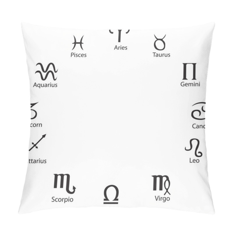 Personality  Astrology Symbols, Full Vector, Great For Artworks Or Tattoo Pillow Covers