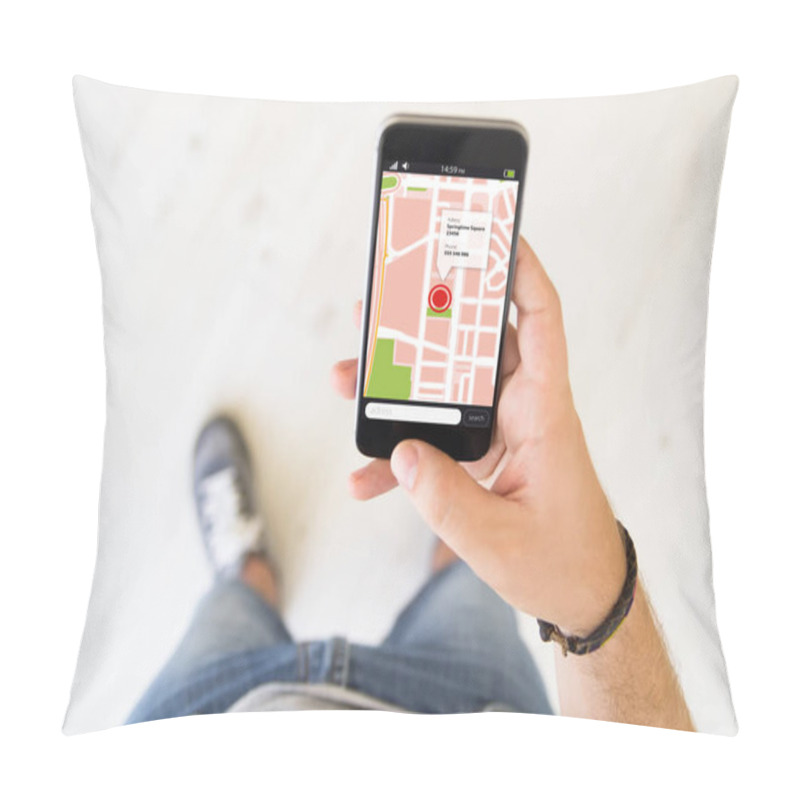 Personality  Male Hand Tterms And Conditions Maps App Pillow Covers