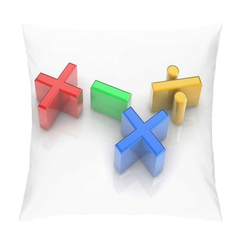 Personality  Mathmatics Signs Pillow Covers