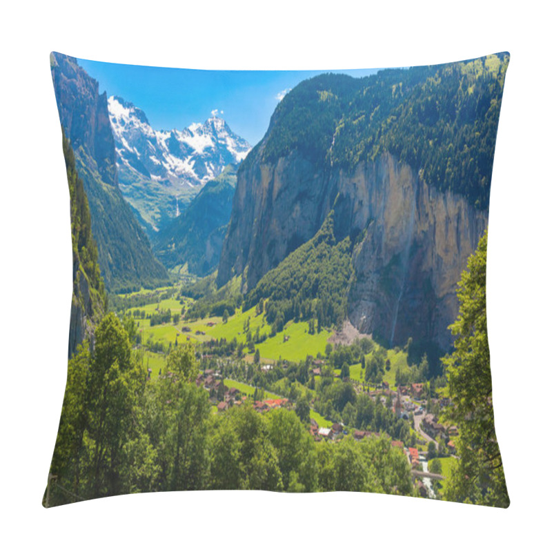 Personality  Mountain Village Lauterbrunnen, Switzerland Pillow Covers