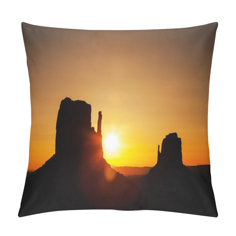 Personality  Golden Sunrise In Monument Valley Pillow Covers