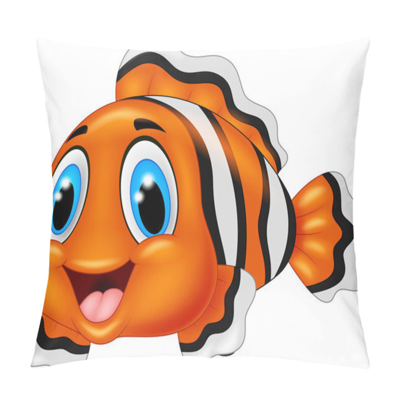 Personality  Cute Clown Fish Cartoon Posing Pillow Covers