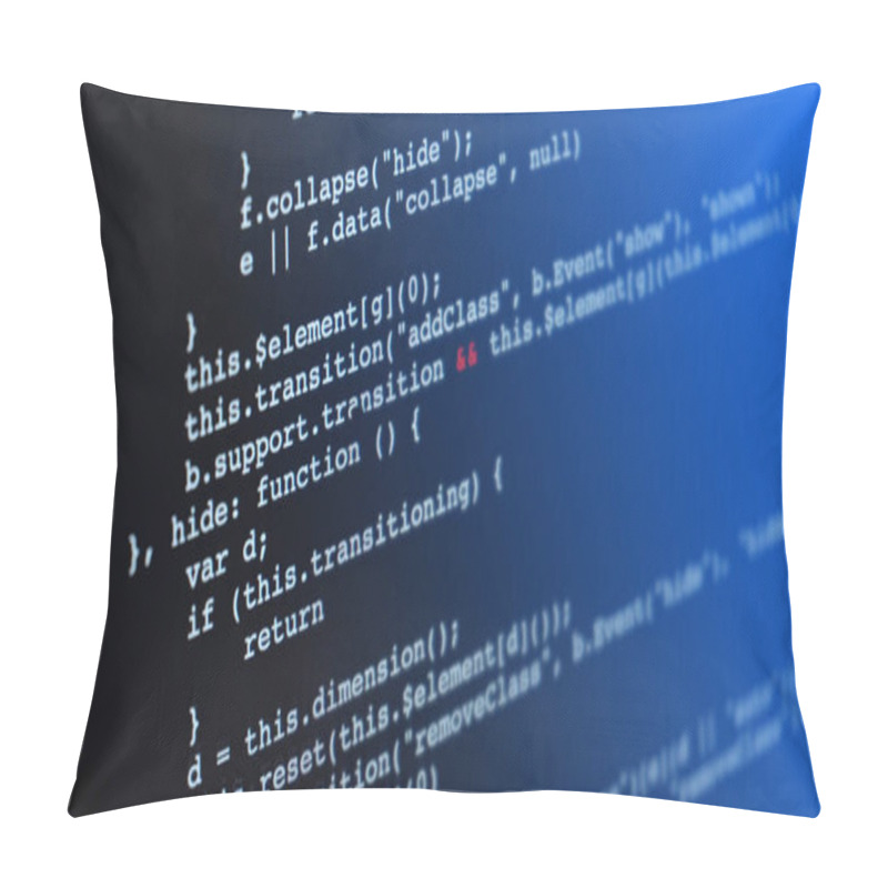 Personality  Programming Html Application Code Running Down A Computer Screen Pillow Covers