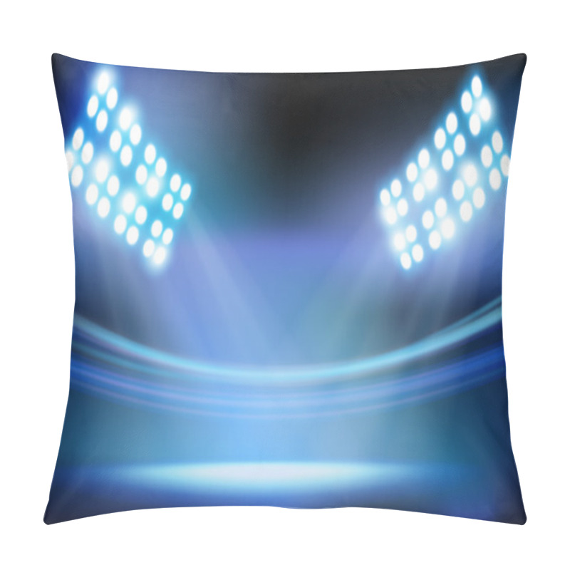 Personality  Stadium Lights. Vector Illustration. Pillow Covers