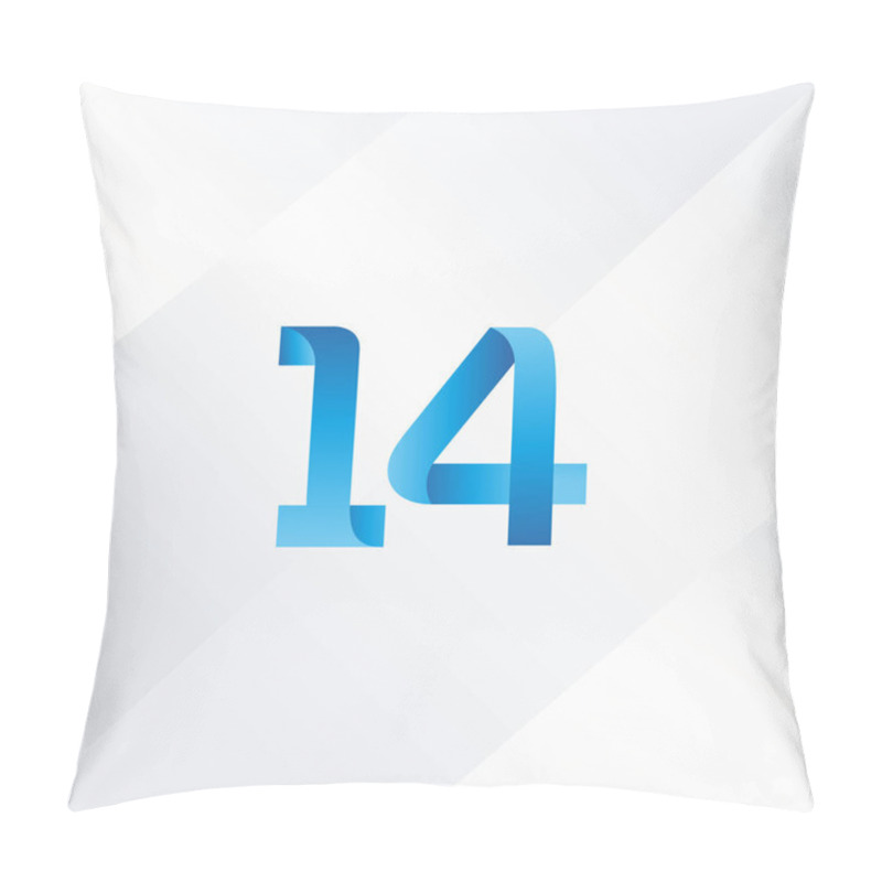 Personality  14 Number Logo Icon Pillow Covers