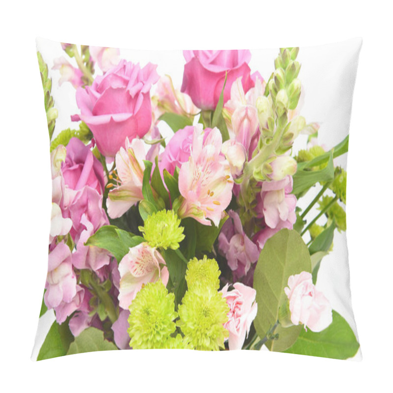 Personality  Vibrant Floral Bouquet Woth Roses, Lilies And Snap Dragons Pillow Covers