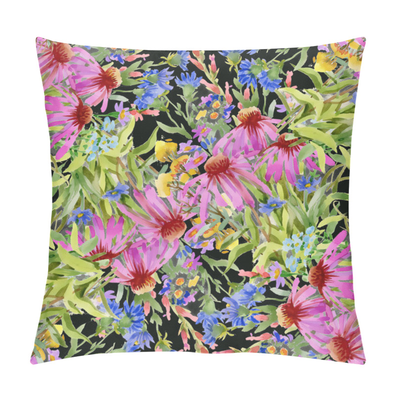 Personality  Echinacea And Cornflowers Pattern Pillow Covers