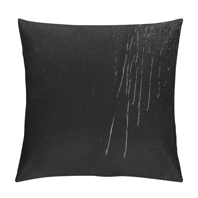 Personality  Raindrops Of White Water On Glass. Pillow Covers