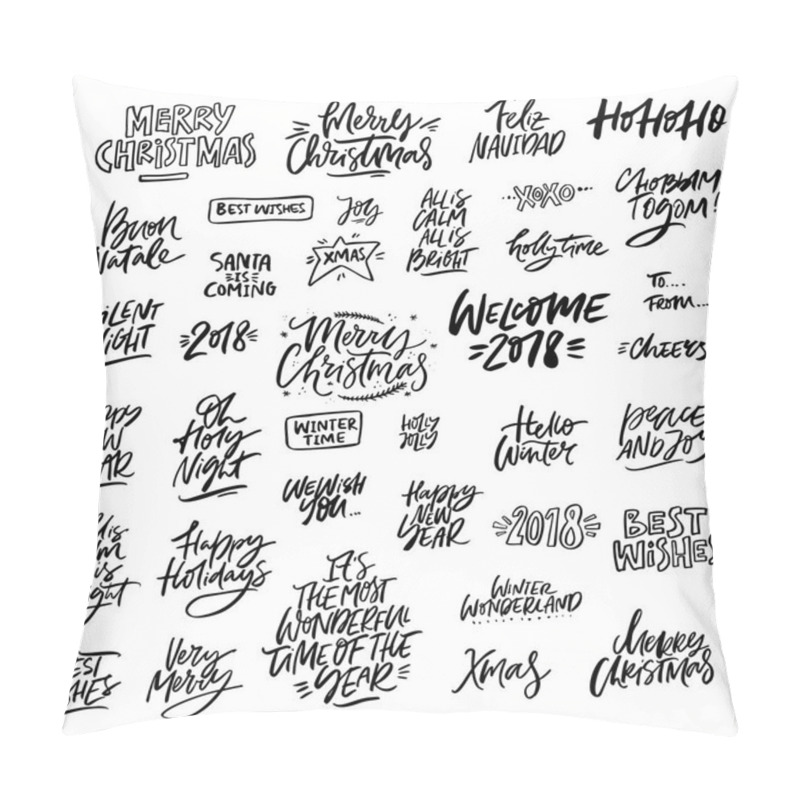 Personality  Christmas Lettering Set Pillow Covers