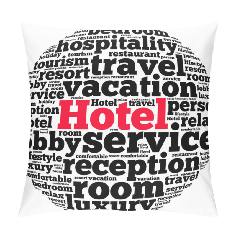 Personality  Hotel Info-text Graphics Pillow Covers